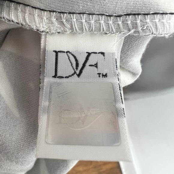 Diane Von Furstenberg DVF Jeanne 2 Wrap Dress Zebra Black & White Long Sleeve 14 - Picture 7 of 7